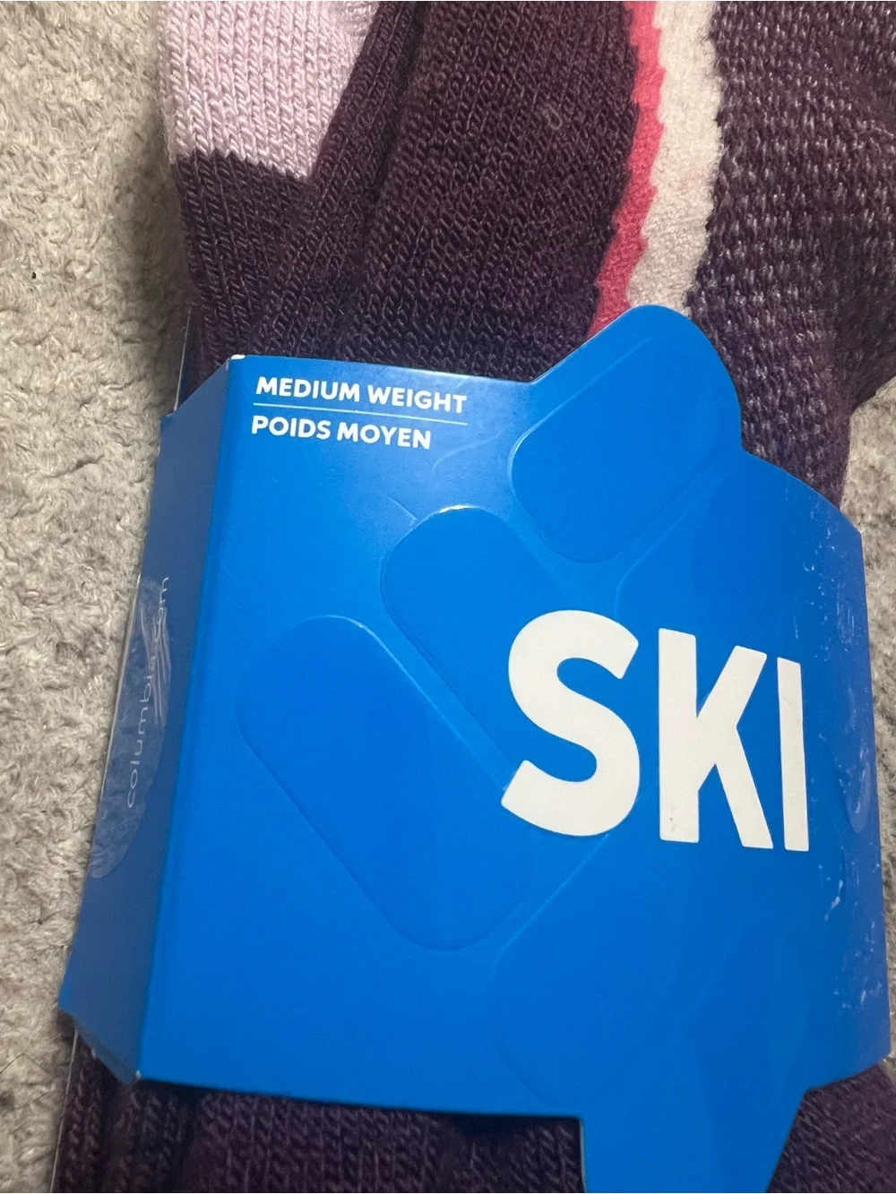 Columbia Unisex Slope Midweight Ski Sock Size Medium